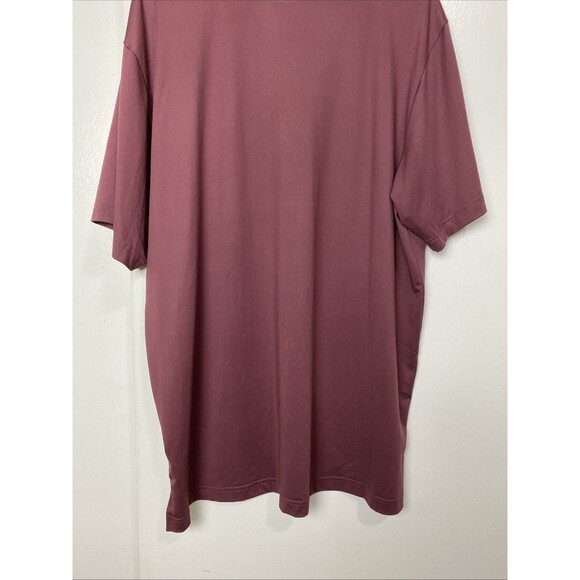 Adidas Polo Shirt Mens XL Red Wine Golf Short Sleeve Active Casual Stretch - Picture 6 of 11